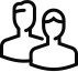 Icon contact adults